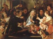 Jacob Jordaens the bean king oil painting